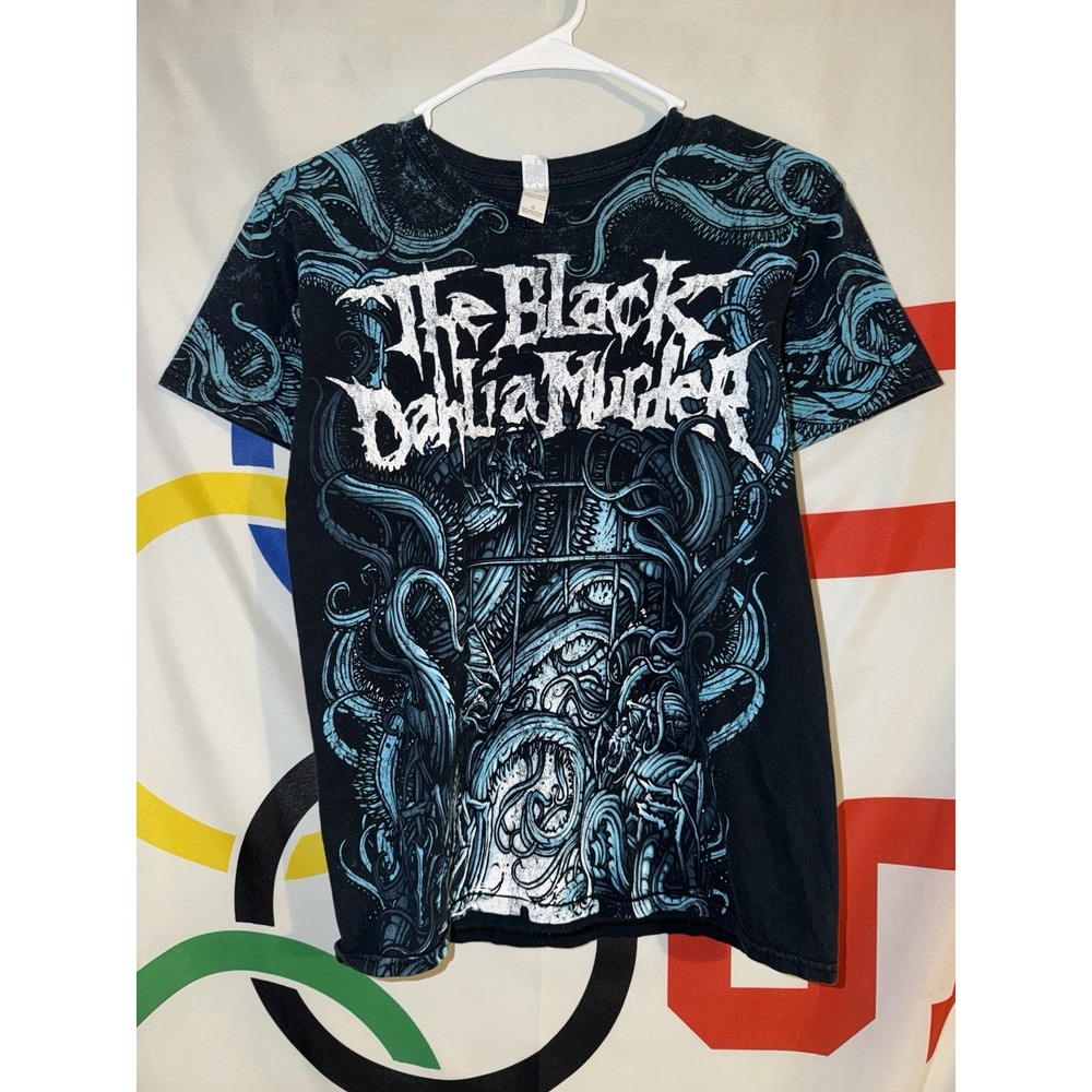 Vintage Y2K The Black Dahlia Murder T Shirt Small Metal Band Tee AOP Gildan